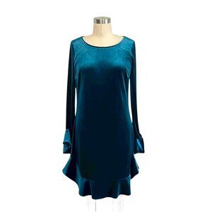 Laundry by Shelli Segal Green Velvet Dress